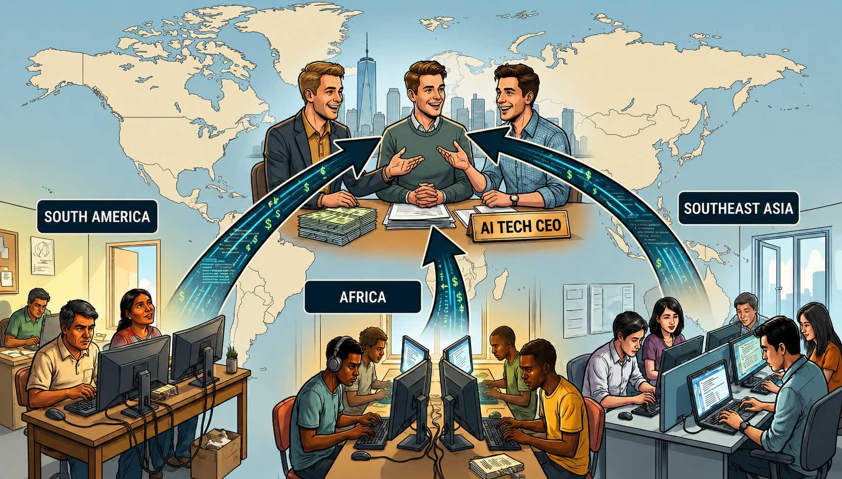 Technocolonialism and the Hidden AI Workforce